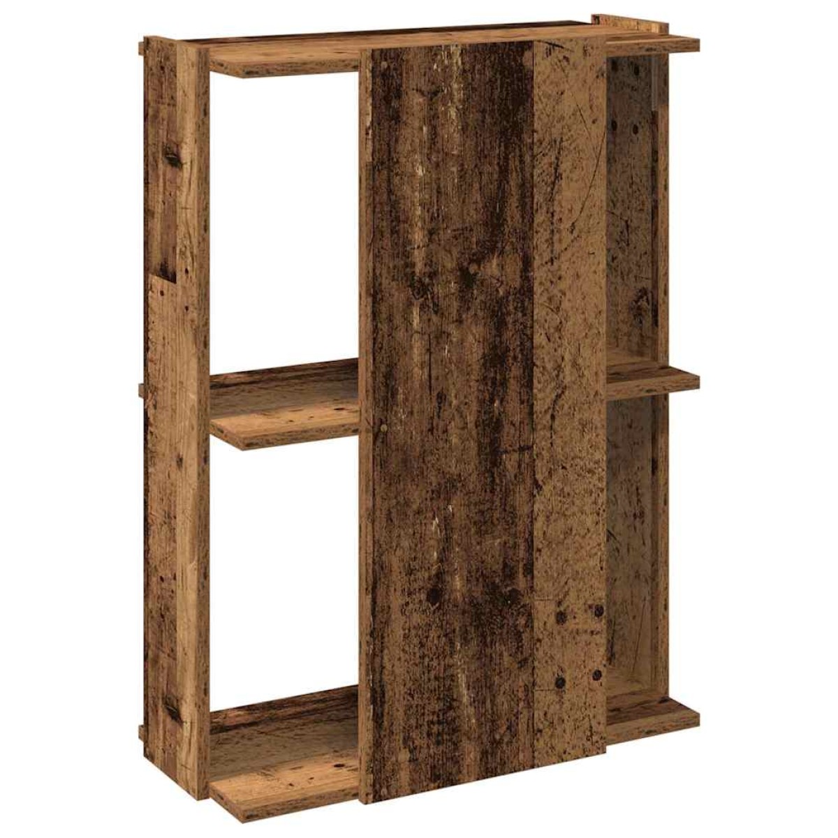 vidaXL Βιβλιοθήκη 3 επιπέδων Παλιό Ξύλο 60x30x80 cm Ξύλινη κατασκευή