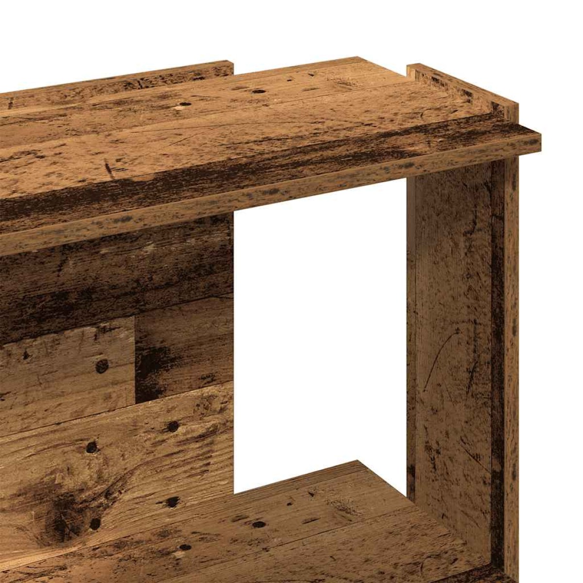 vidaXL Βιβλιοθήκη 3 επιπέδων Παλιό Ξύλο 60x30x80 cm Ξύλινη κατασκευή