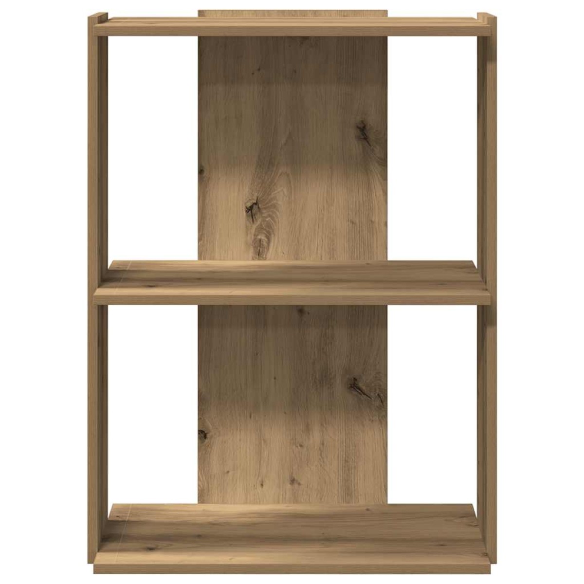 vidaXL Βιβλιοθήκη 3 επιπέδων Δρυς τεχνίτης 60x30x80 cm