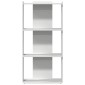 vidaXL Βιβλιοθήκη 3 επιπέδων Λευκό 60x30x120 cm Ξύλινη κατασκευή