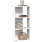vidaXL Βιβλιοθήκη 3 επιπέδων Λευκό 60x30x120 cm Ξύλινη κατασκευή