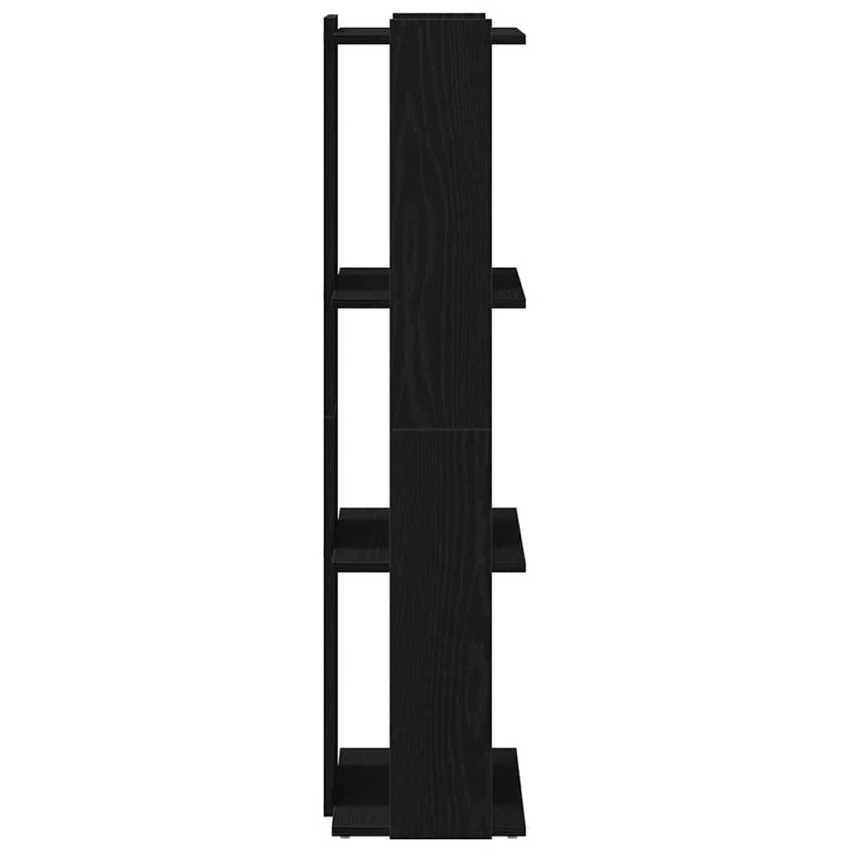 vidaXL Βιβλιοθήκη 3 Επιπέδων Μαύρη 60x30x120 εκ. Επεξεργασμένο Ξύλο