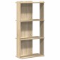 vidaXL Βιβλιοθήκη 3 Επιπέδων Sonoma Δρυς 60x30x120 εκ. Επεξεργ. Ξύλο