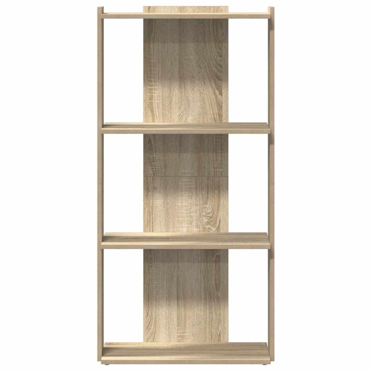 vidaXL Βιβλιοθήκη 3 Επιπέδων Sonoma Δρυς 60x30x120 εκ. Επεξεργ. Ξύλο