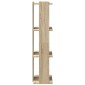vidaXL Βιβλιοθήκη 3 Επιπέδων Sonoma Δρυς 60x30x120 εκ. Επεξεργ. Ξύλο