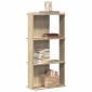 vidaXL Βιβλιοθήκη 3 Επιπέδων Sonoma Δρυς 60x30x120 εκ. Επεξεργ. Ξύλο