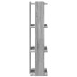 vidaXL Βιβλιοθήκη 3 Επιπέδων Γκρι Sonoma 60x30x120 εκ. Επεξεργ. Ξύλο