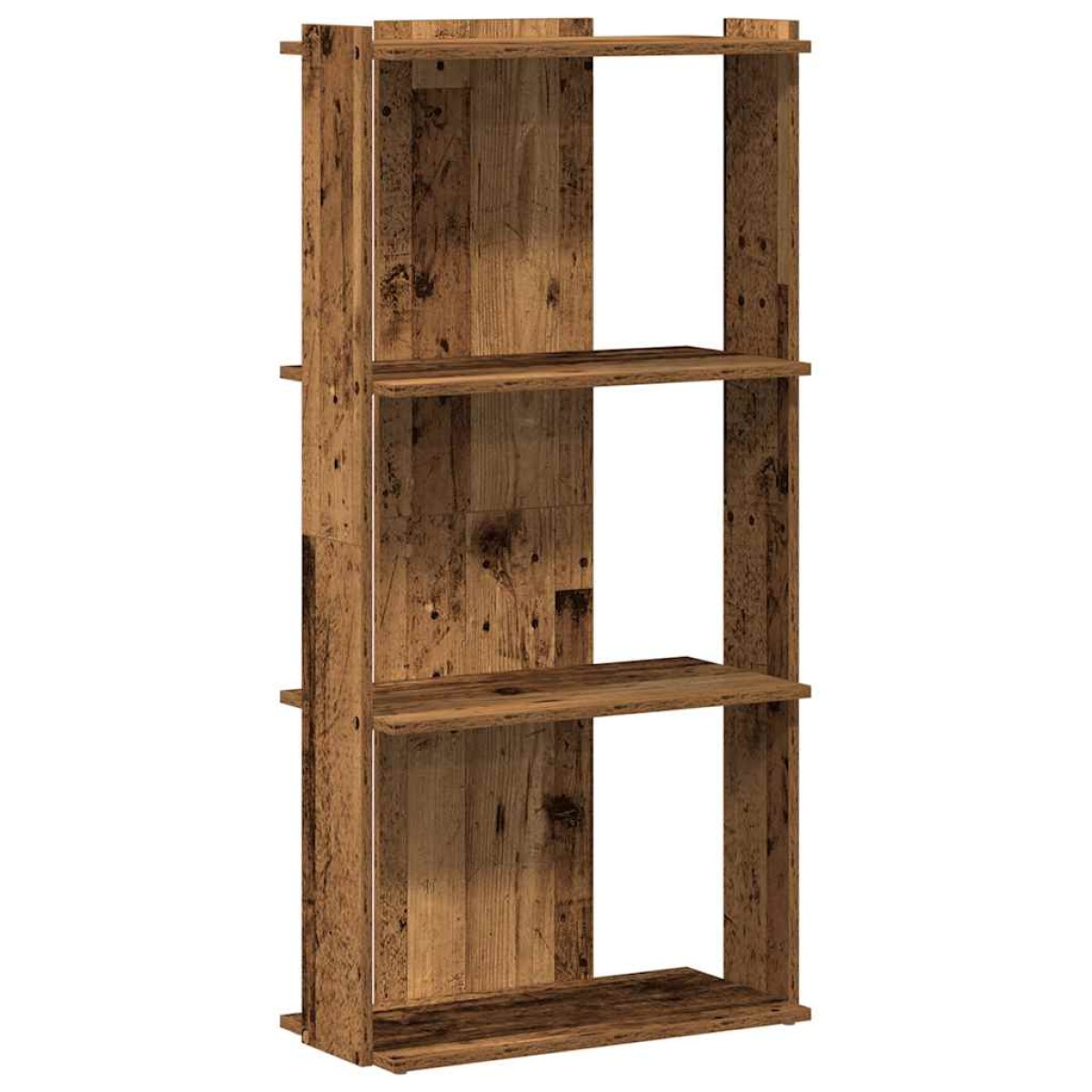 vidaXL Βιβλιοθήκη 3 επιπέδων Παλιό Ξύλο 60x30x120 cm Ξύλινη κατασκευή