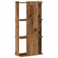 vidaXL Βιβλιοθήκη 3 επιπέδων Παλιό Ξύλο 60x30x120 cm Ξύλινη κατασκευή