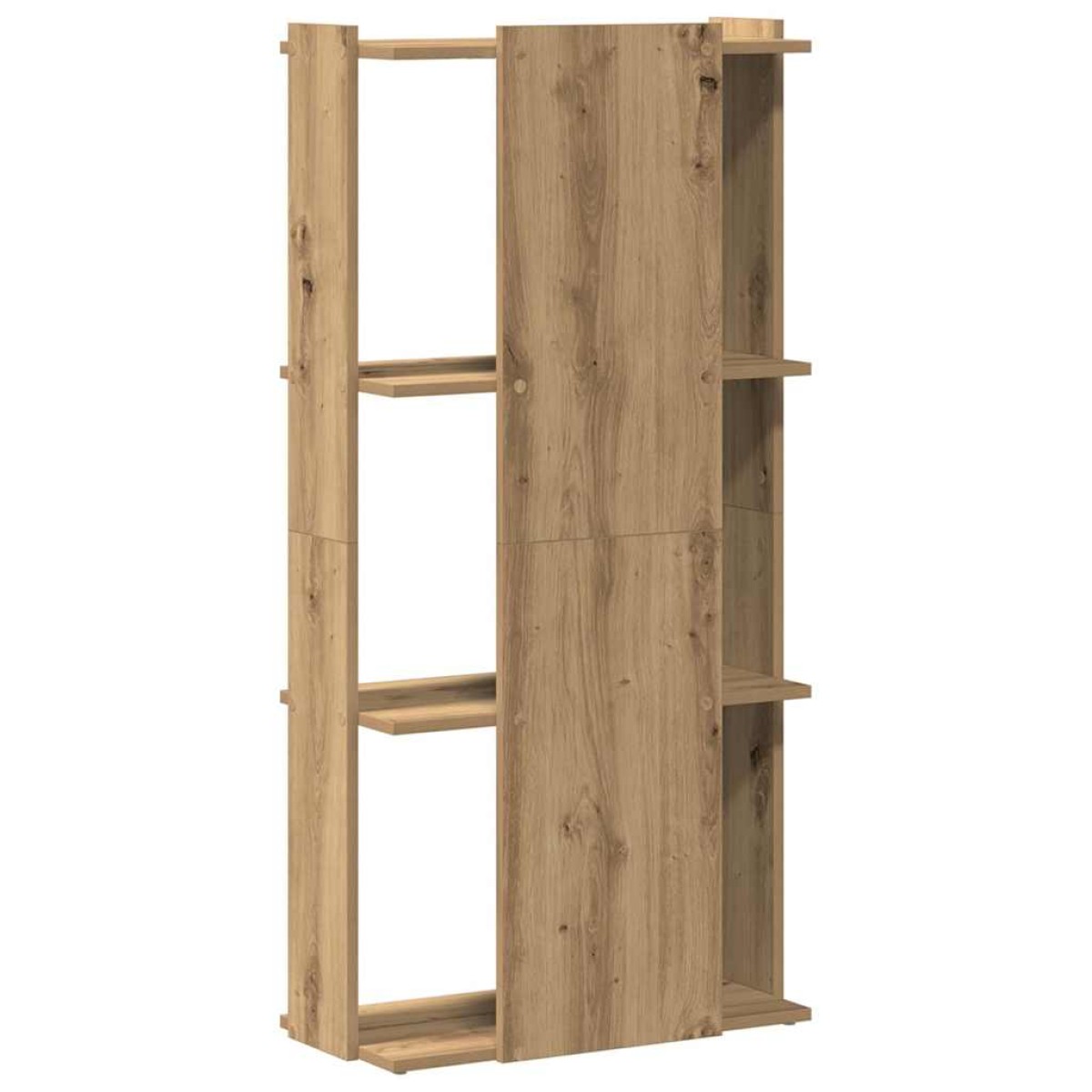 vidaXL Βιβλιοθήκη 3 επιπέδων Δρυς τεχνίτης 60x30x120 cm