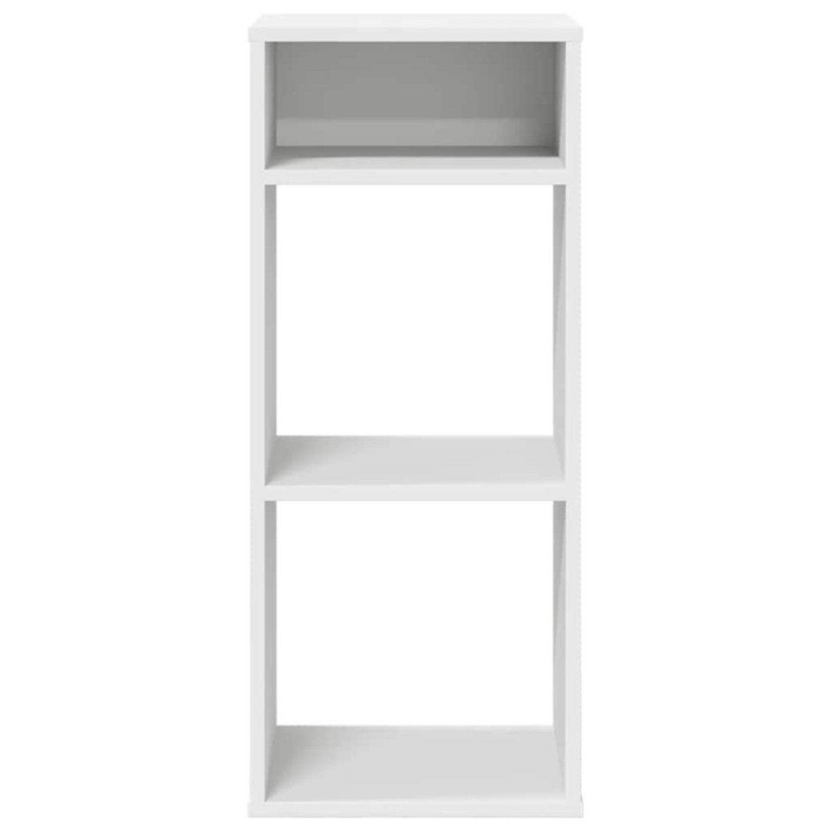 ντουλάπι βιβλίων vidaXL Λευκό 34x31x80 cm Κατασκευασμένο ξύλο