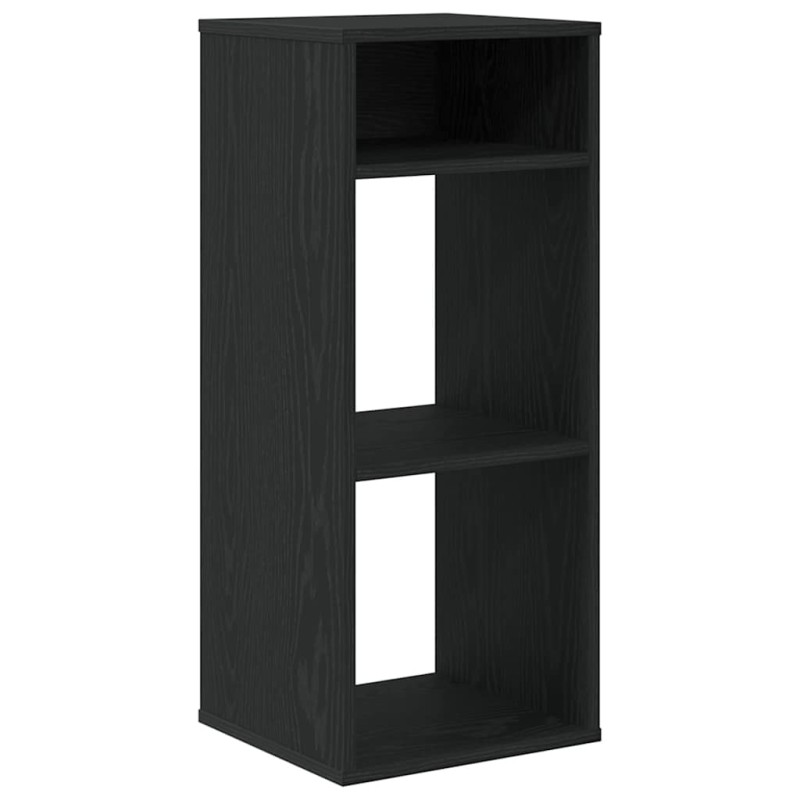 vidaXL Βιβλιοθήκη με 5 Ράφια Μαύρη 34x31x80 εκ. Επεξεργασμένο Ξύλο