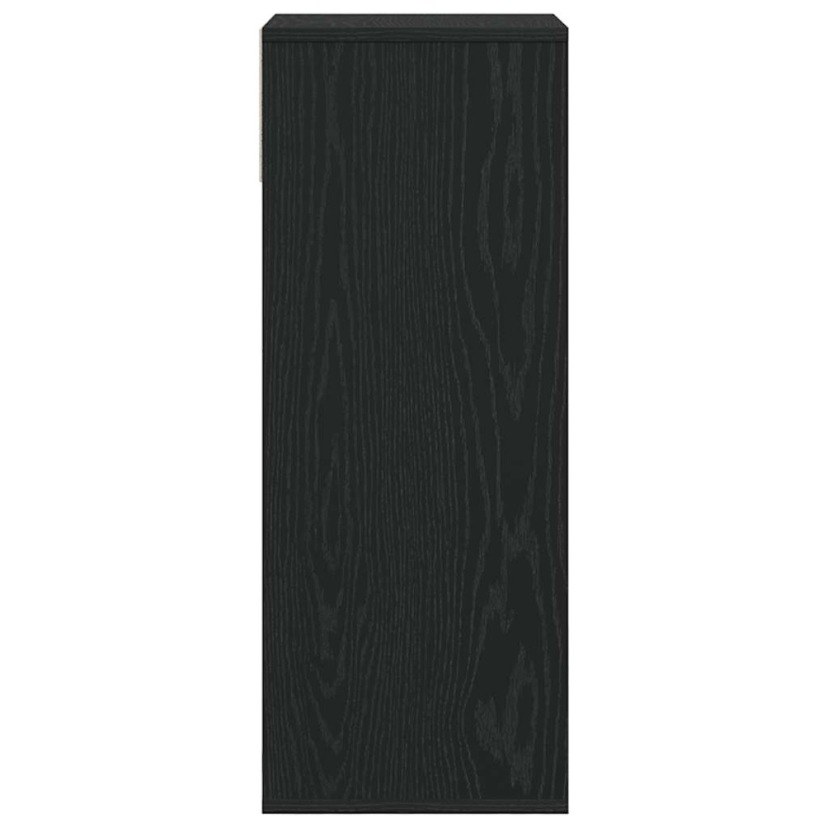 vidaXL Βιβλιοθήκη με 5 Ράφια Μαύρη 34x31x80 εκ. Επεξεργασμένο Ξύλο
