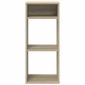 vidaXL Βιβλιοθήκη Χρώμα Sonoma Δρυς 34x31x80 εκ. από Μοριοσανίδα