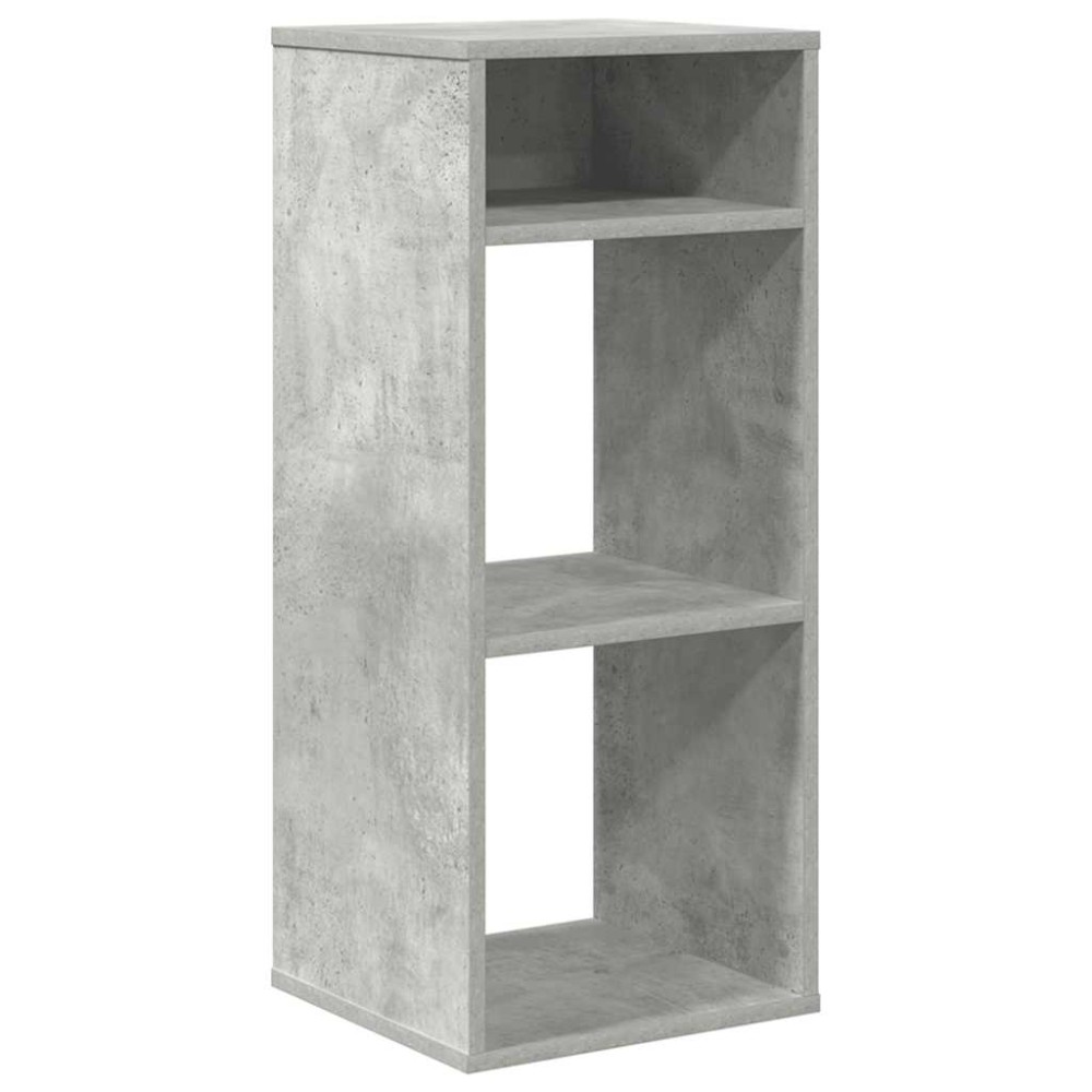 vidaXL Βιβλιοθήκη Γκρι του Σκυροδέματος 34x31x80 εκ. Επεξ. Ξύλο