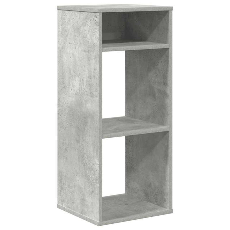 vidaXL Βιβλιοθήκη Γκρι του Σκυροδέματος 34x31x80 εκ. Επεξ. Ξύλο