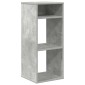 vidaXL Βιβλιοθήκη Γκρι του Σκυροδέματος 34x31x80 εκ. Επεξ. Ξύλο