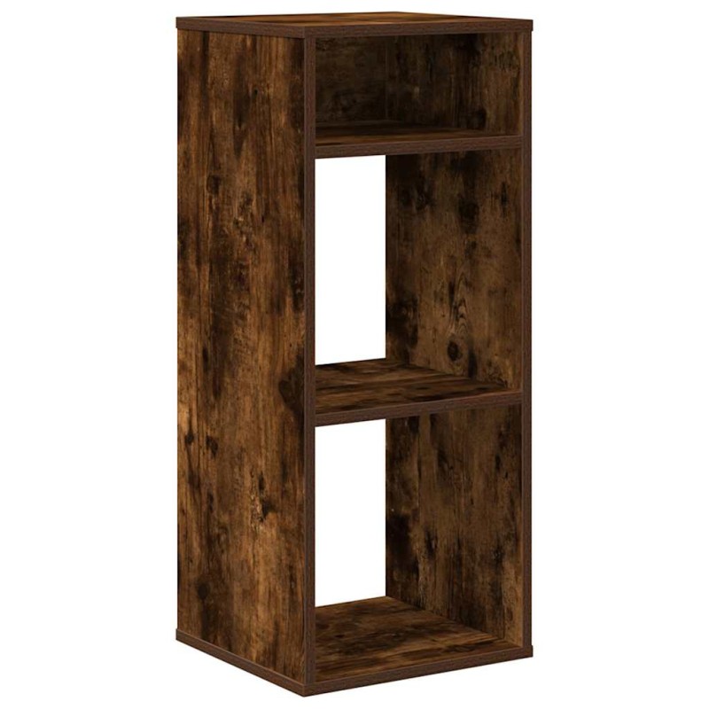 vidaXL Βιβλιοθήκη Καπνιστή Δρυς 34x31x80 εκ. από Επεξεργασμένο Ξύλο
