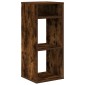 vidaXL Βιβλιοθήκη Καπνιστή Δρυς 34x31x80 εκ. από Επεξεργασμένο Ξύλο