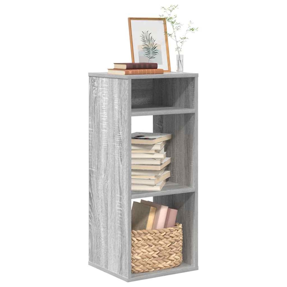 vidaXL Βιβλιοθήκη Γκρι Sonoma 34x31x80 εκ. από Επεξεργασμένο Ξύλο