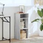 vidaXL Βιβλιοθήκη Γκρι Sonoma 34x31x80 εκ. από Επεξεργασμένο Ξύλο