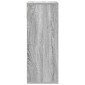 vidaXL Βιβλιοθήκη Γκρι Sonoma 34x31x80 εκ. από Επεξεργασμένο Ξύλο