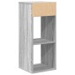 vidaXL Βιβλιοθήκη Γκρι Sonoma 34x31x80 εκ. από Επεξεργασμένο Ξύλο