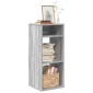 vidaXL Βιβλιοθήκη Γκρι Sonoma 34x31x80 εκ. από Επεξεργασμένο Ξύλο