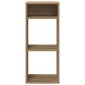 vidaXL Βιβλιοθήκη Artisan Δρυς 34x31x80 εκ. Επεξεργασμένο Ξύλο