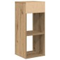 vidaXL Βιβλιοθήκη Artisan Δρυς 34x31x80 εκ. Επεξεργασμένο Ξύλο