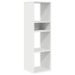 vidaXL Βιβλιοθήκη με 5 Ράφια Λευκή 34x31x112 εκ. Επεξεργασμένο Ξύλο