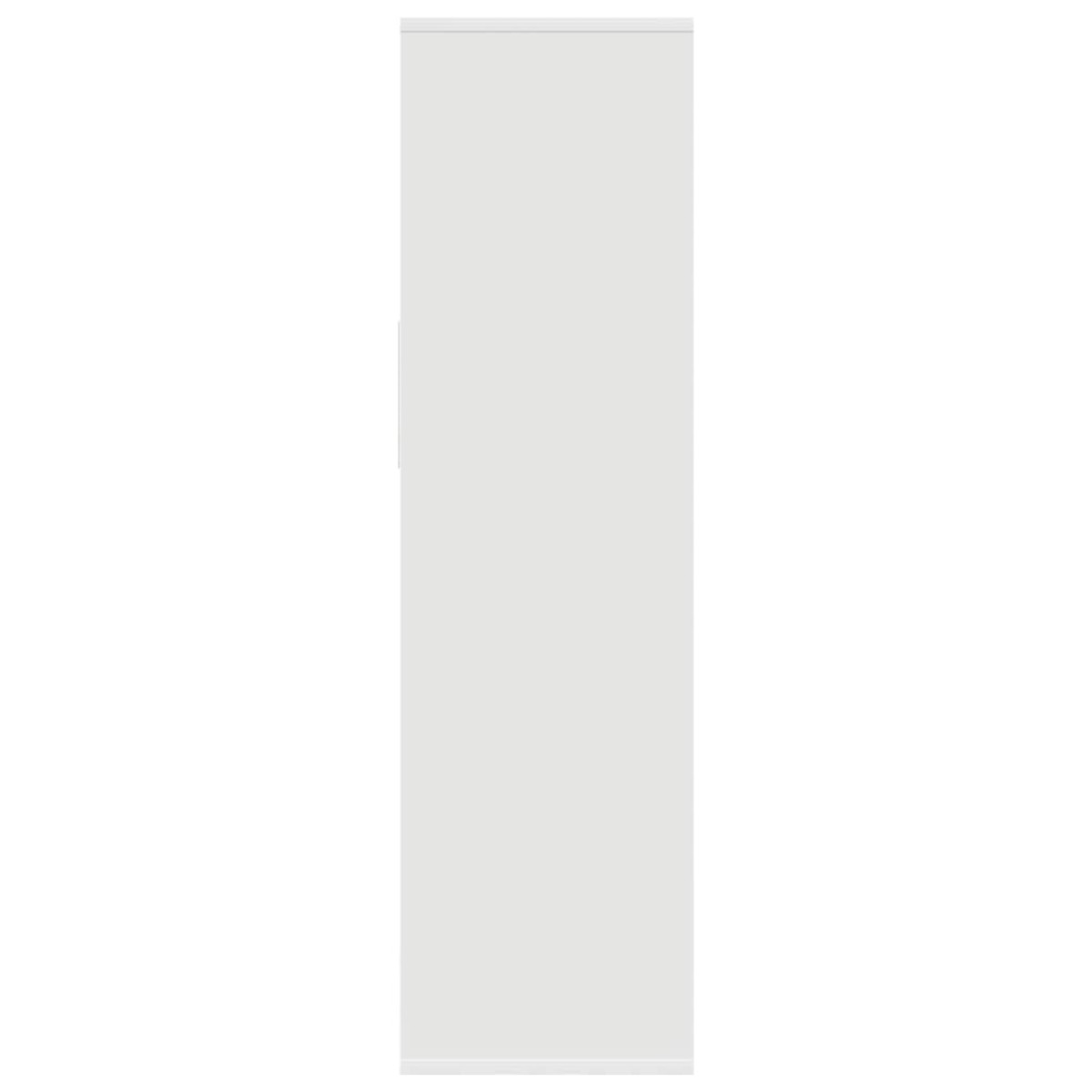 vidaXL Βιβλιοθήκη με 5 Ράφια Λευκή 34x31x112 εκ. Επεξεργασμένο Ξύλο