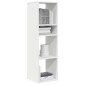 vidaXL Βιβλιοθήκη με 5 Ράφια Λευκή 34x31x112 εκ. Επεξεργασμένο Ξύλο