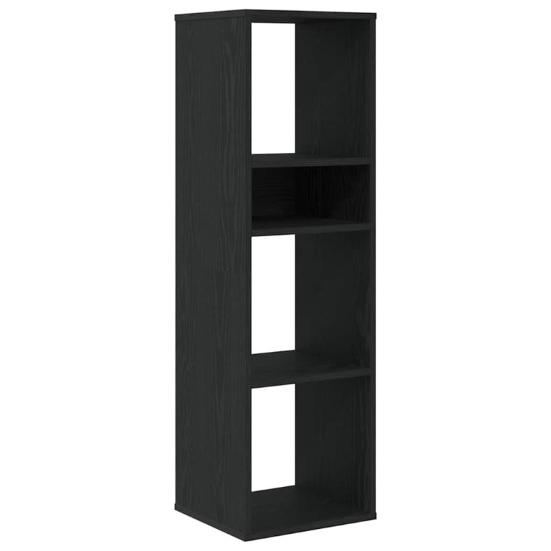 vidaXL Βιβλιοθήκη Μαύρη 34x31x112 εκ. από Επεξεργασμένο Ξύλο