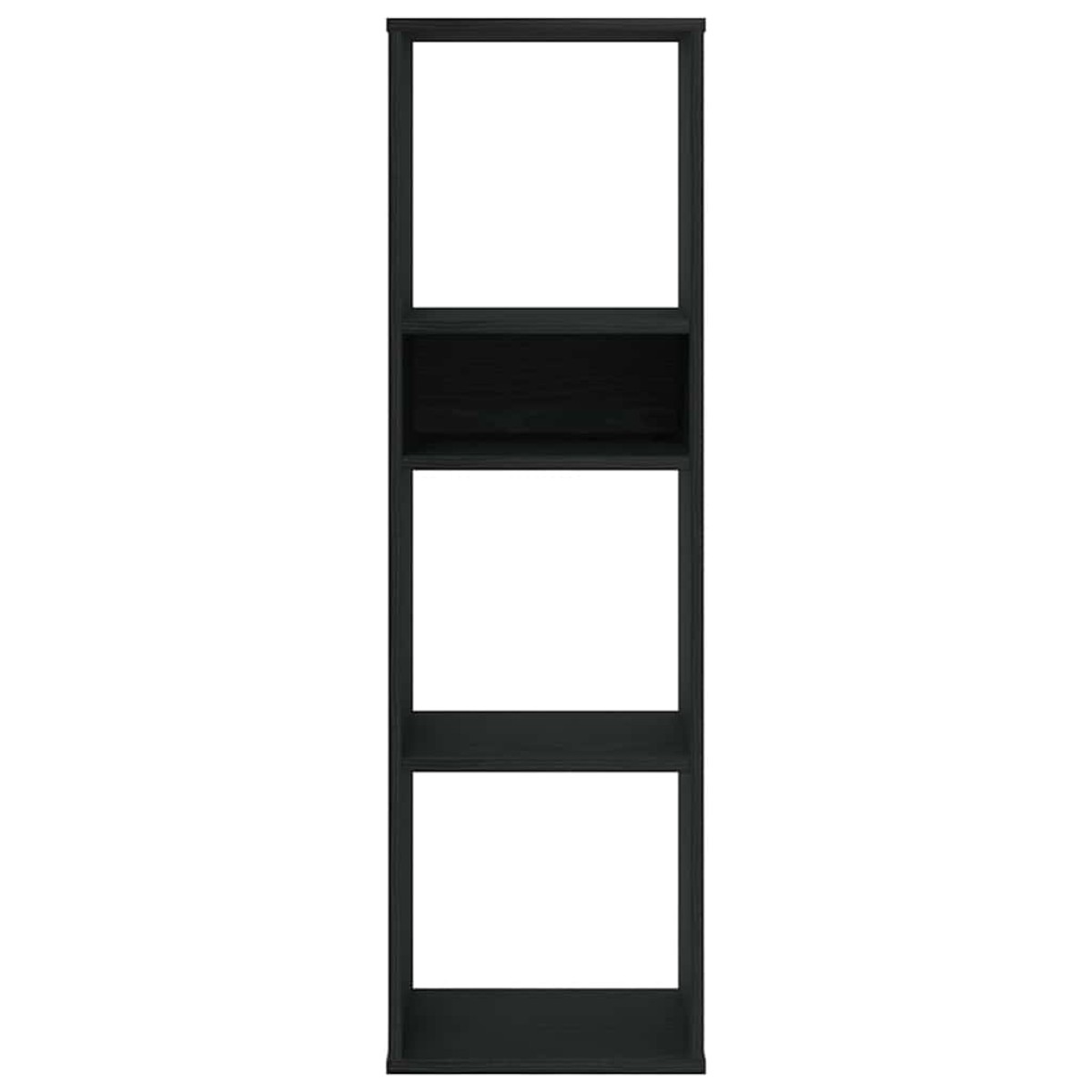 vidaXL Βιβλιοθήκη Μαύρη 34x31x112 εκ. από Επεξεργασμένο Ξύλο