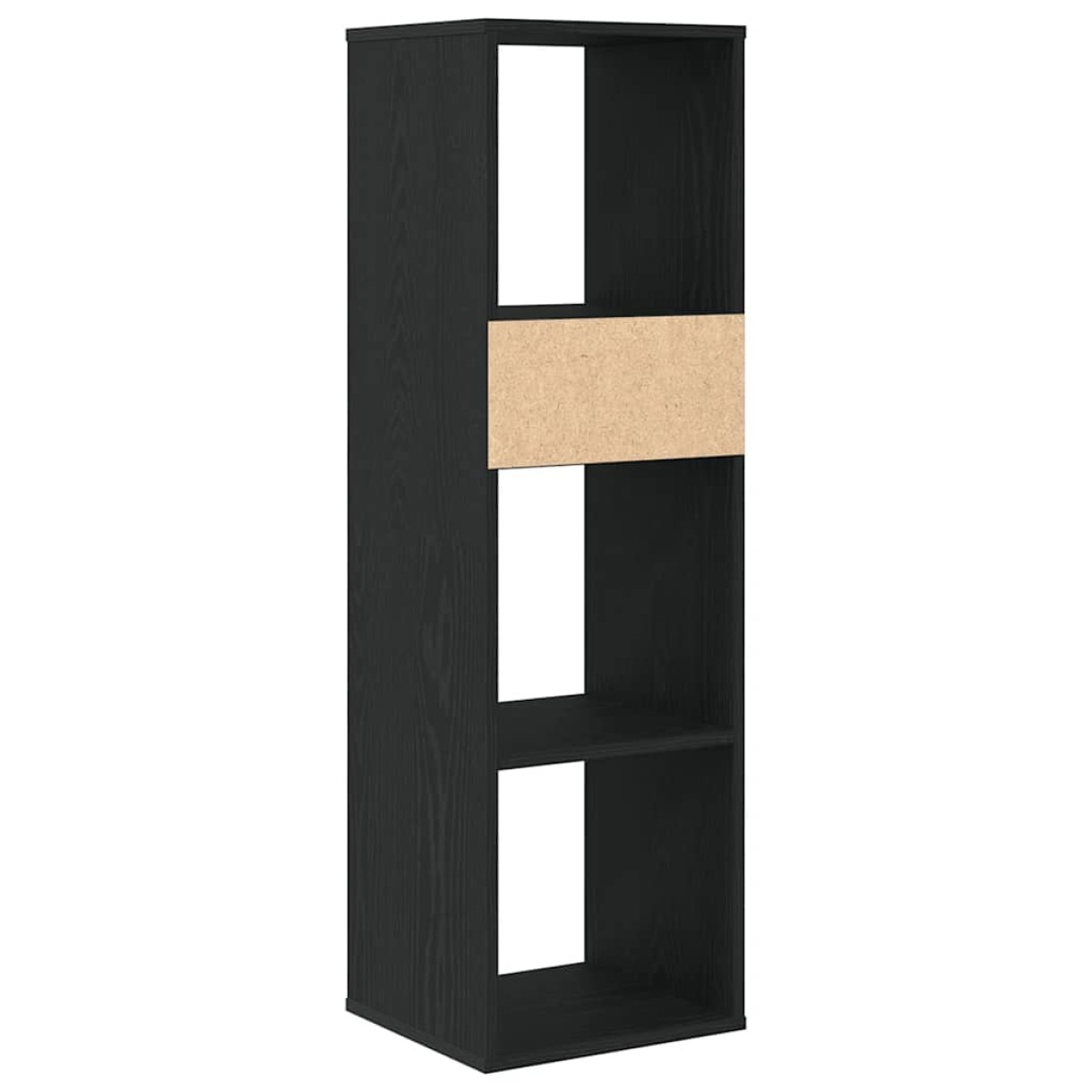 vidaXL Βιβλιοθήκη Μαύρη 34x31x112 εκ. από Επεξεργασμένο Ξύλο