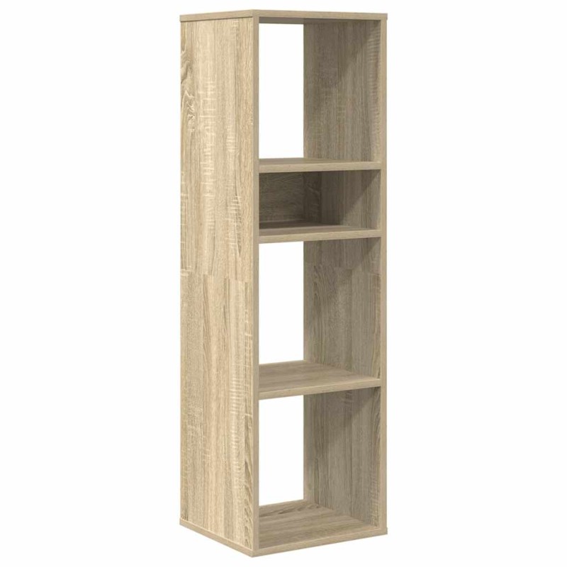 vidaXL Βιβλιοθήκη Χρώμα Sonoma Δρυς 34x31x112 εκ. Επεξεργασμένο Ξύλο