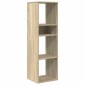vidaXL Βιβλιοθήκη Χρώμα Sonoma Δρυς 34x31x112 εκ. Επεξεργασμένο Ξύλο