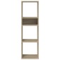 vidaXL Βιβλιοθήκη Χρώμα Sonoma Δρυς 34x31x112 εκ. Επεξεργασμένο Ξύλο