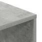 vidaXL Βιβλιοθήκη Γκρι του Σκυροδέματος 34x31x112 εκ. από Μοριοσανίδα