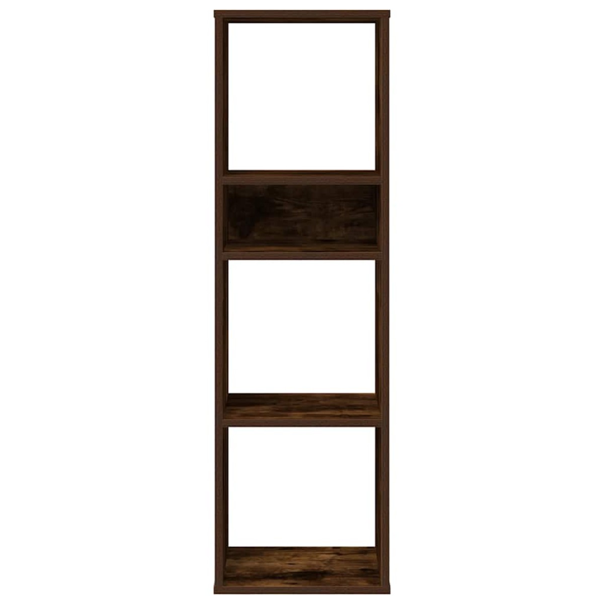 vidaXL Βιβλιοθήκη Καπνιστή Δρυς 34x31x112 εκ. από Επεξεργασμένο Ξύλο