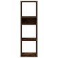 vidaXL Βιβλιοθήκη Καπνιστή Δρυς 34x31x112 εκ. από Επεξεργασμένο Ξύλο