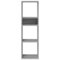 vidaXL Βιβλιοθήκη Γκρι Sonoma 34x31x112 εκ. από Επεξεργασμένο Ξύλο