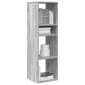 vidaXL Βιβλιοθήκη Γκρι Sonoma 34x31x112 εκ. από Επεξεργασμένο Ξύλο