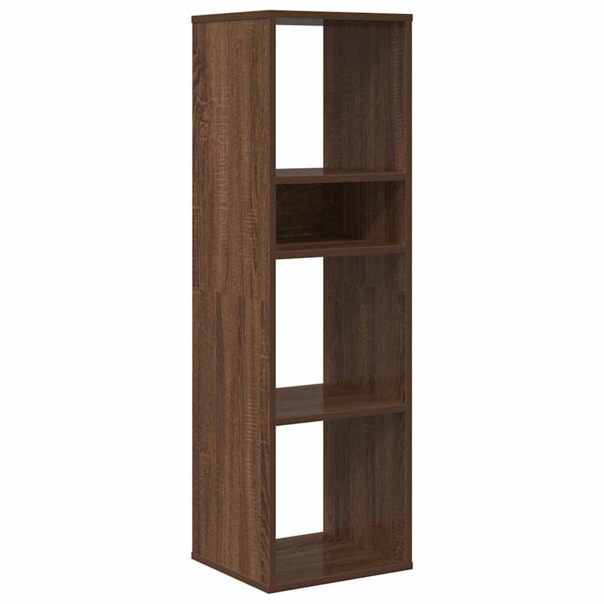 vidaXL Βιβλιοθήκη Καφέ Δρυς 34x31x112 εκ. από Επεξεργασμένο Ξύλο