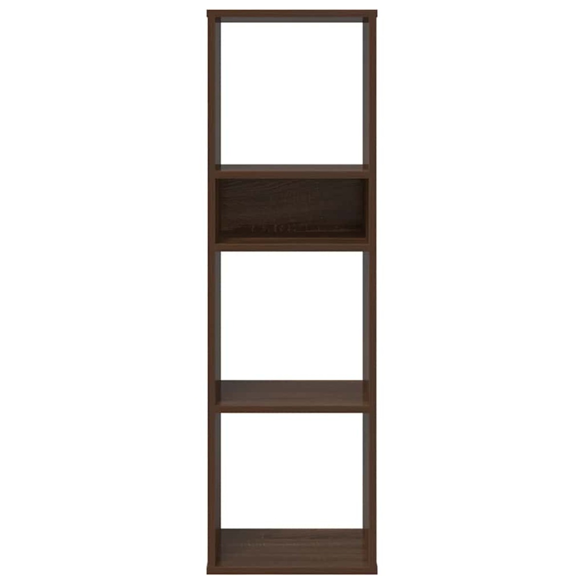 vidaXL Βιβλιοθήκη Καφέ Δρυς 34x31x112 εκ. από Επεξεργασμένο Ξύλο