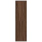 vidaXL Βιβλιοθήκη Καφέ Δρυς 34x31x112 εκ. από Επεξεργασμένο Ξύλο