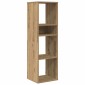 vidaXL Βιβλιοθήκη Artisan Δρυς 34x31x112 εκ. Επεξεργασμένο Ξύλο
