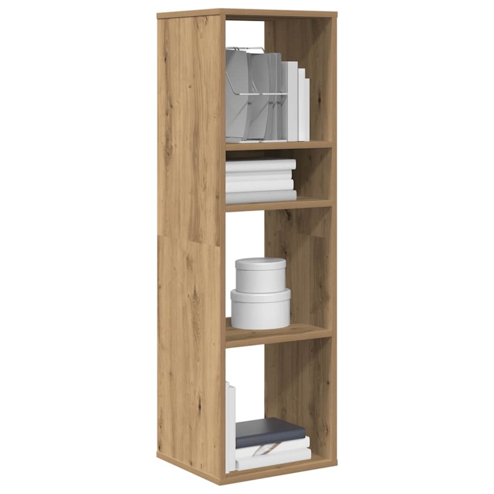 vidaXL Βιβλιοθήκη Artisan Δρυς 34x31x112 εκ. Επεξεργασμένο Ξύλο