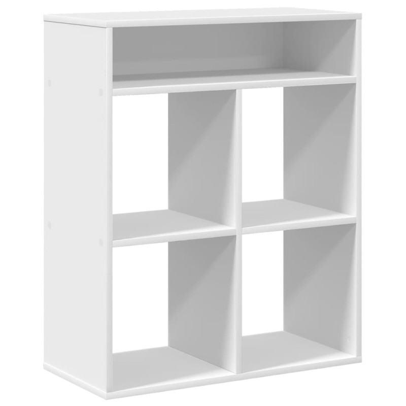 vidaXL Βιβλιοθήκη Λευκή 66x31x80 εκ. από Επεξεργασμένο Ξύλο